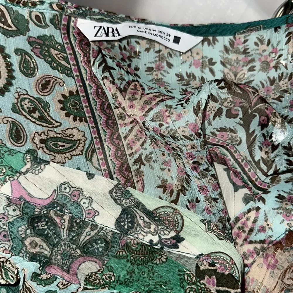 ZARA | Multicolored | PATCHWORK PRINTED SHIRT NWT - image 5